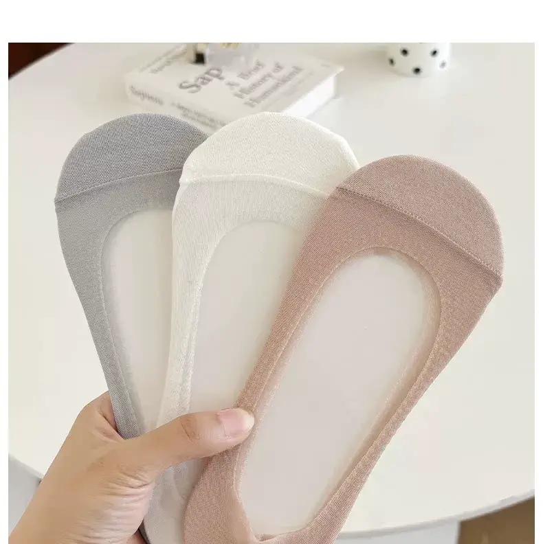 Ice Silk Boat Socks for Women, Summer Thin Style, Low-Cut, Non-Slip, Invisible Socks, Single Shoe Cotton Sock Sole, 2026 New Model — feature 16