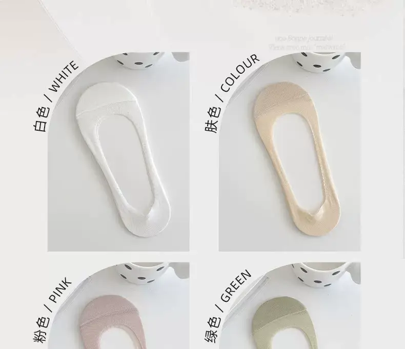Ice Silk Boat Socks for Women, Summer Thin Style, Low-Cut, Non-Slip, Invisible Socks, Single Shoe Cotton Sock Sole, 2026 New Model — feature 28