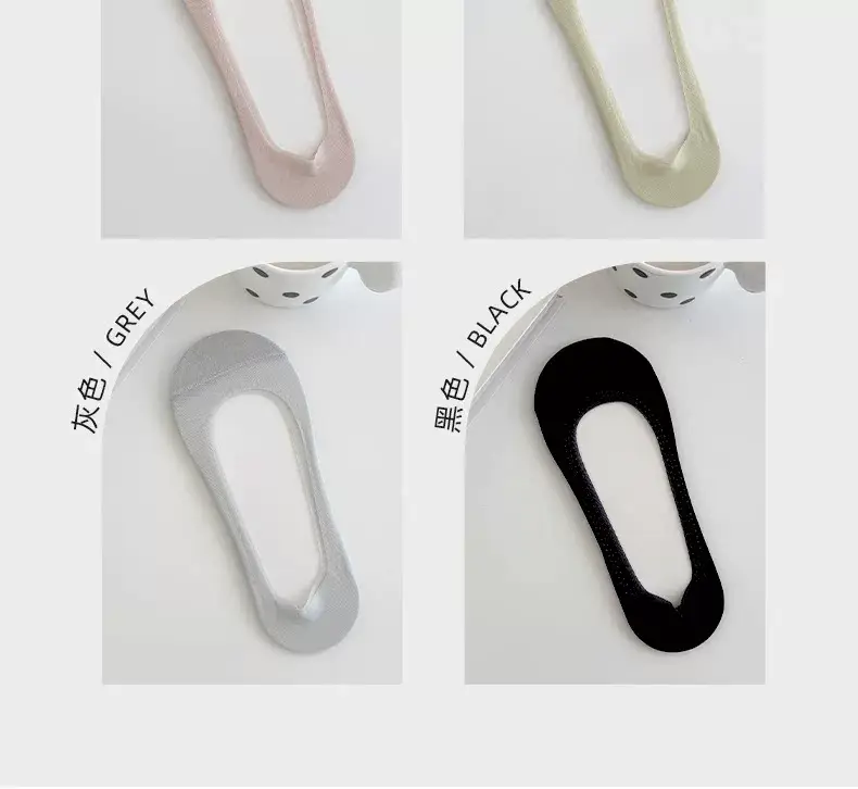 Ice Silk Boat Socks for Women, Summer Thin Style, Low-Cut, Non-Slip, Invisible Socks, Single Shoe Cotton Sock Sole, 2026 New Model — feature 29