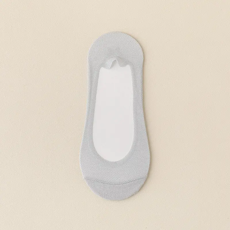 Ice Silk Boat Socks for Women, Summer Thin Style, Low-Cut, Non-Slip, Invisible Socks, Single Shoe Cotton Sock Sole, 2026 New Model