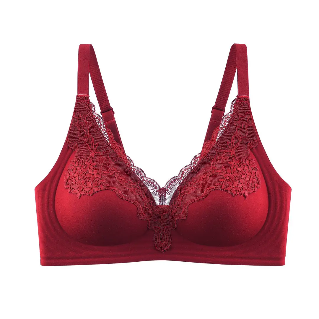 New Style Liquid Foundation-Like Seamless Lace Underwear for Women, Jelly Soft Support, No Underwire, No Empty Cups, Ultra-Soft Thin Bra