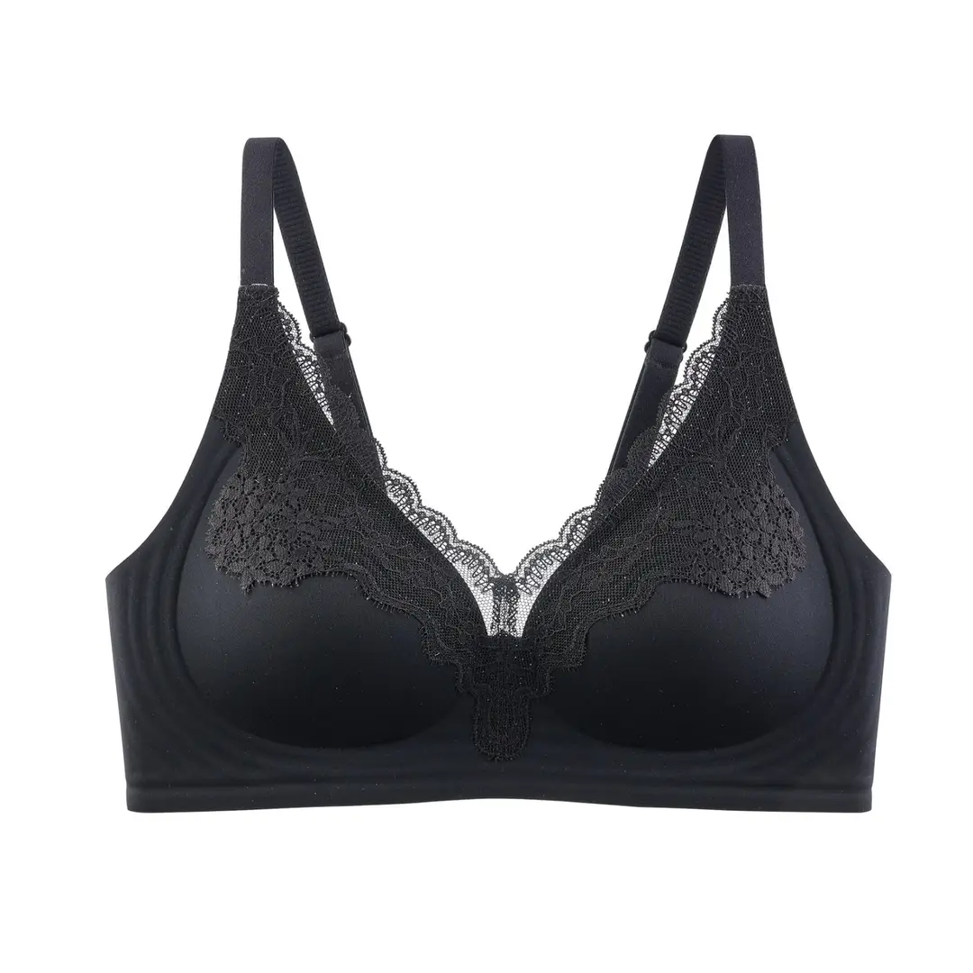 New Style Liquid Foundation-Like Seamless Lace Underwear for Women, Jelly Soft Support, No Underwire, No Empty Cups, Ultra-Soft Thin Bra