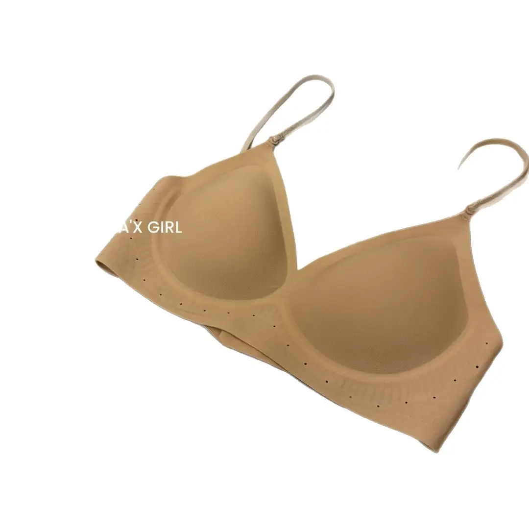 U-Shaped Halter Neck Seamless Bra for Women, Spring and Summer, Small Chest Push-Up, Anti-Sagging, Nude Skin Tone, Invisible Bra - Image 8