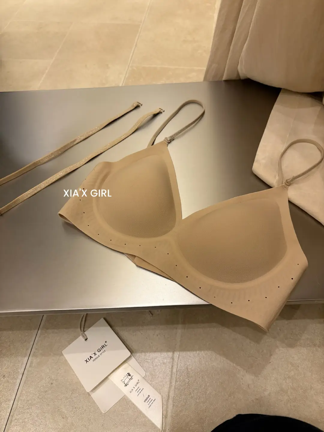 U-Shaped Halter Neck Seamless Bra for Women, Spring and Summer, Small Chest Push-Up, Anti-Sagging, Nude Skin Tone, Invisible Bra — feature 25