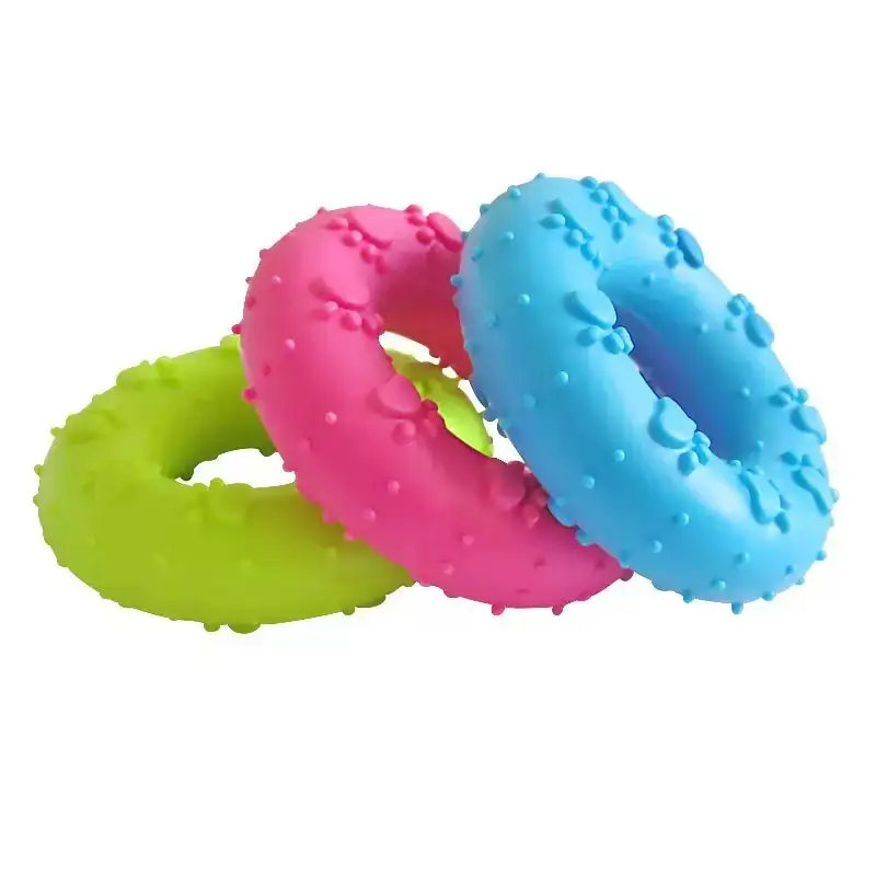 Dog Toy Chew Ring Plush Sound-Making Puppy Toy Durable Bite-Resistant Self-Entertainment Interactive Puppy Pet Supplies