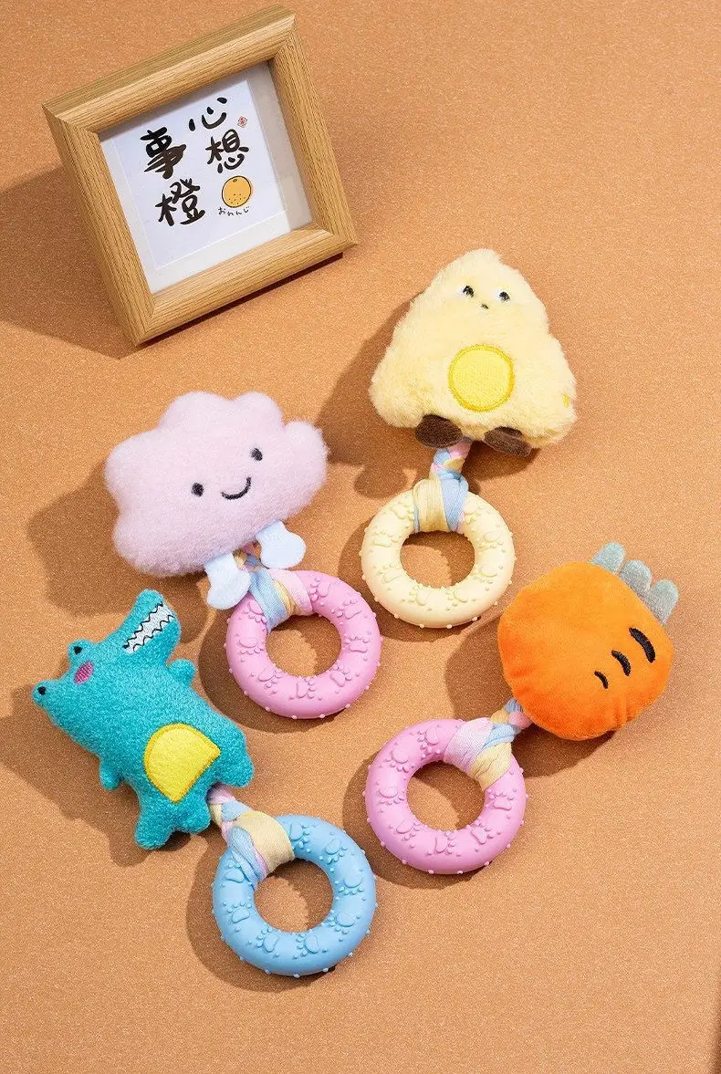 Dog Toy Chew Ring Plush Sound-Making Puppy Toy Durable Bite-Resistant Self-Entertainment Interactive Puppy Pet Supplies — feature 9