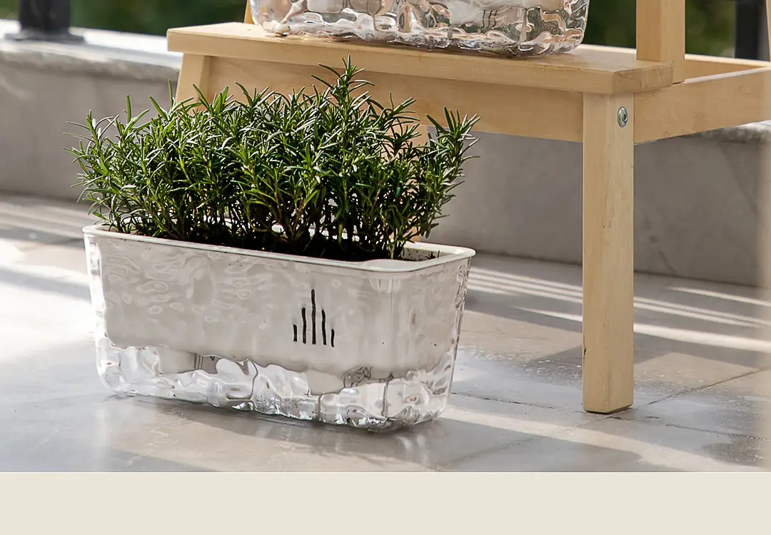 Rectangular Self-Watering Lazy Flower Pot for Home Balcony Hydroponics, No Need for Watering, Breathable Root-Controlling Plastic Planting Pot — feature 22