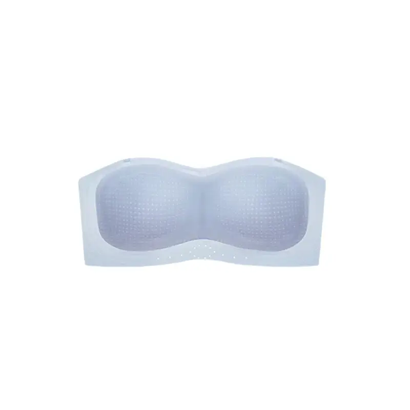 Cooling Seamless Sports Bra for Women, Transparent Shoulder Straps, Non-Slip Strapless, Push-Up Invisible Thin Tube Top for Women