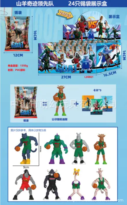 Cross-Border New Product: Sky Blue Action Figure Miracle Team Handmade Figurine Anime Peripheral Model Decoration in Stock — feature 7