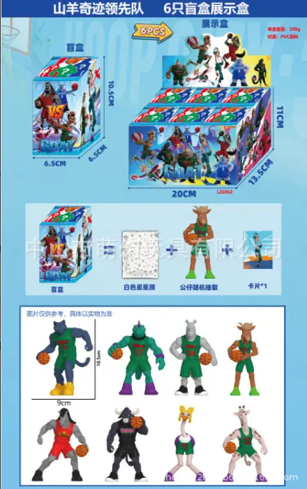 Cross-Border New Product: Sky Blue Action Figure Miracle Team Handmade Figurine Anime Peripheral Model Decoration in Stock - Image 3