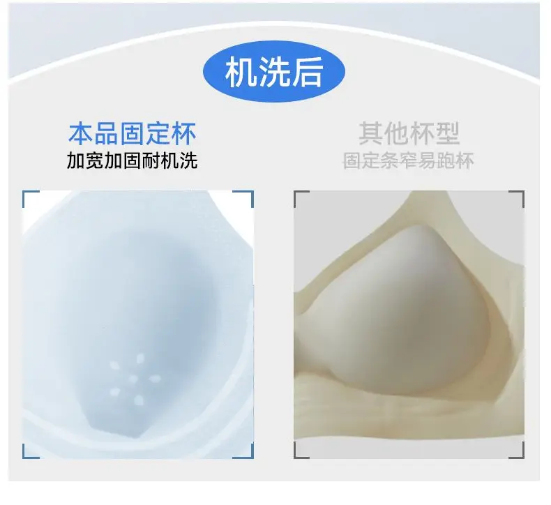 Rabbit Ear Seamless Bra for Women, Wireless, Side Breast Gathering, Thin Style, Minimizes Large Bust, Soft Support Jelly Bra — feature 18