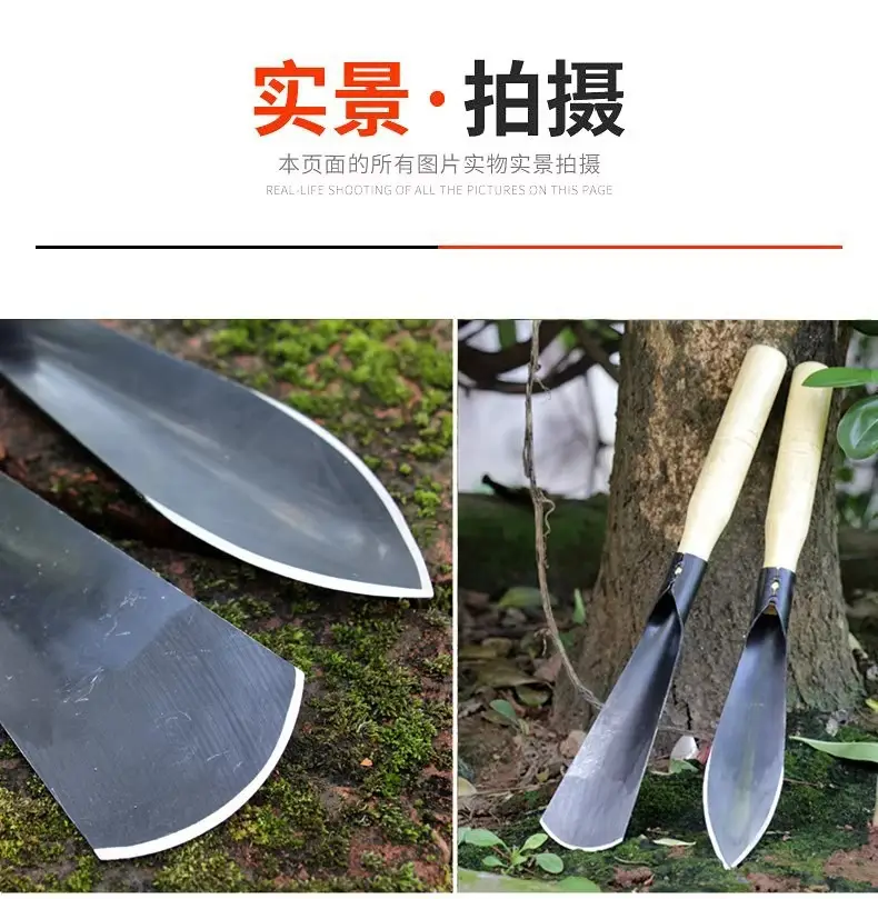 Small Manganese Steel Shovel for Planting Vegetables in the Garden, Digging Soil, Planting Flowers, Gardening Tools for Digging Wild Vegetables, Weeding, and Home Gardening — feature 11