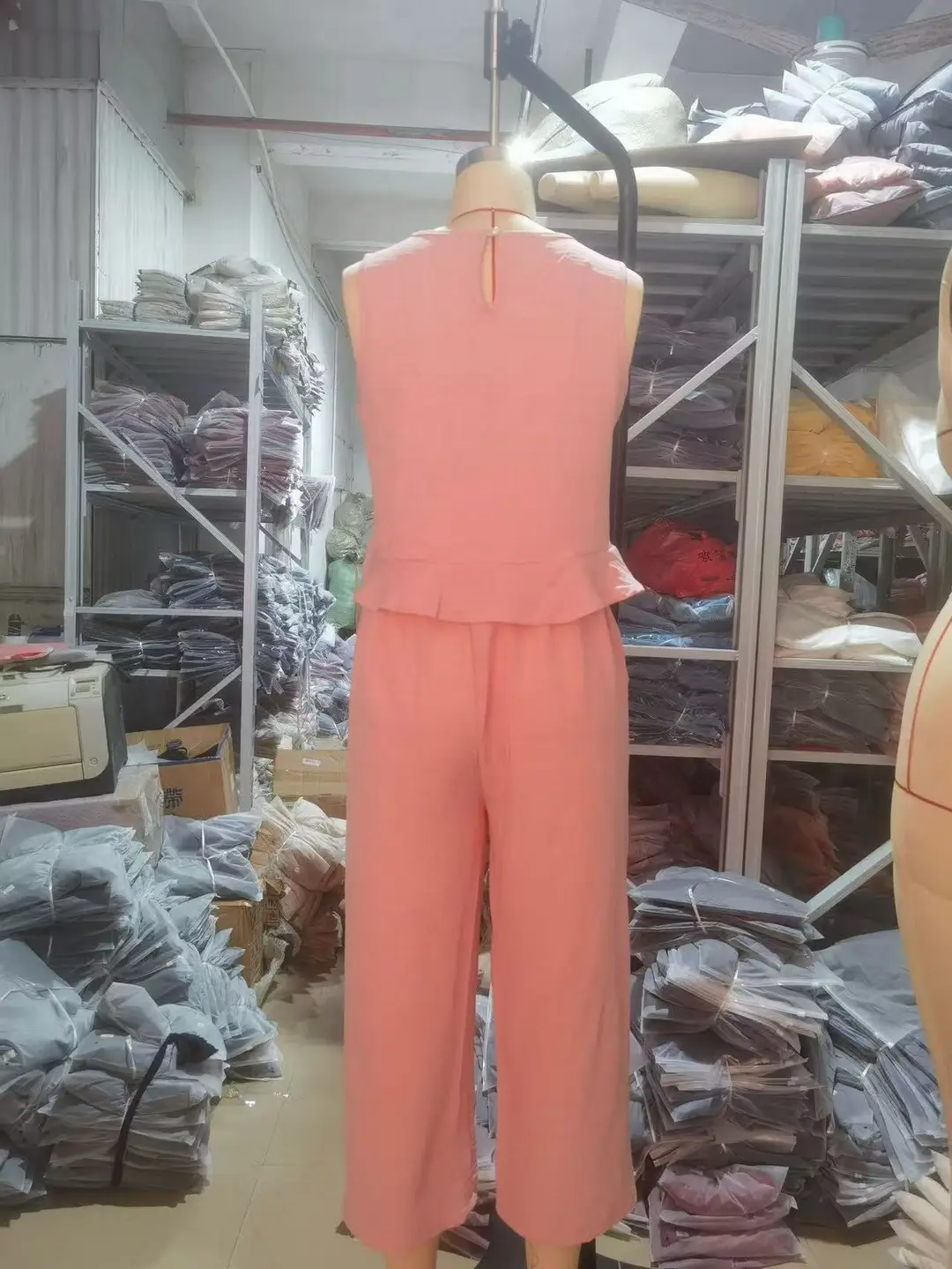2026 New In-Stock European and American Cross-Border Summer Independent Brand Women's Linen Blend Two-Piece Set with Ruffles — feature 10