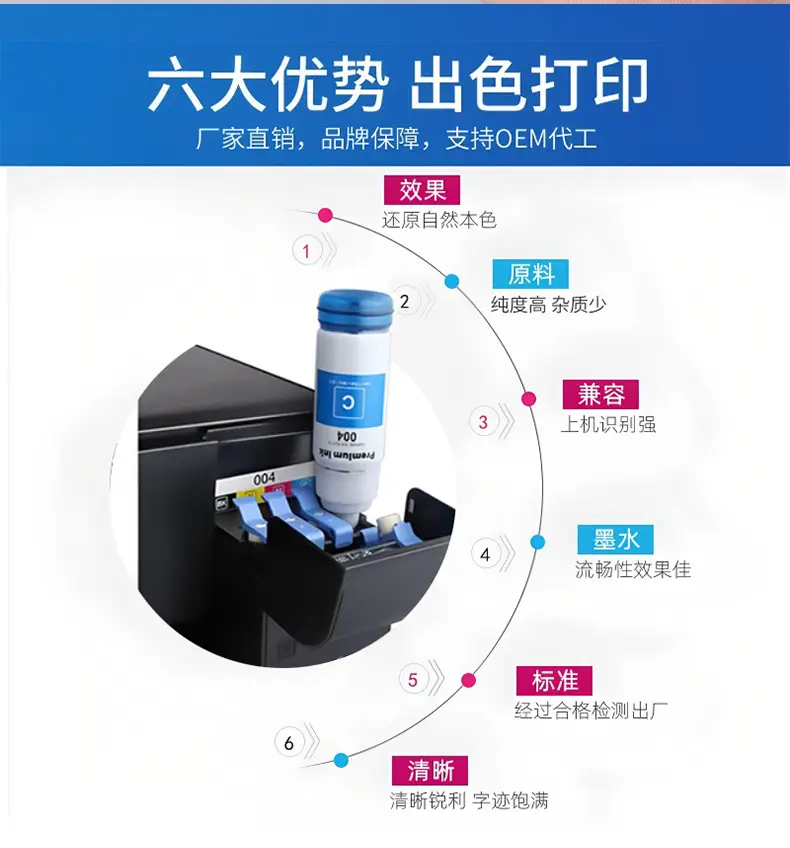 003 Ink Wholesale Suitable for Epson Printer Ink 003 Foreign Trade 101 103 001 Southeast Asia, Hong Kong and Macau — feature 5