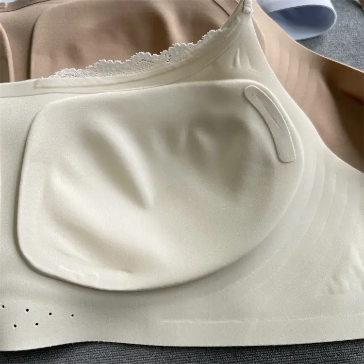 0596 Women's New Style Original Milk Leather Tube Top Lace Trim Underwear, Soft 10A Antibacterial Comfortable Breathable Bra — feature 10