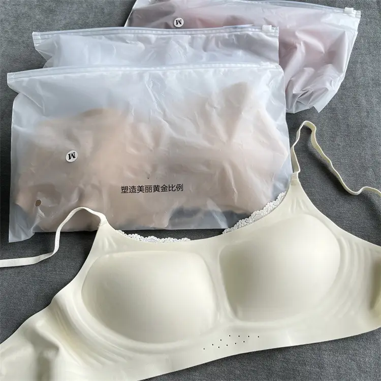 0596 Women's New Style Original Milk Leather Tube Top Lace Trim Underwear, Soft 10A Antibacterial Comfortable Breathable Bra — feature 2