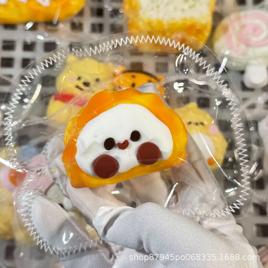 Rilakkuma Dumpling Series Stress Relief Toy Food-Grade Silicone Squishy Toy Xiaohongshu Same Style Creamy Slow Rebound — feature 8