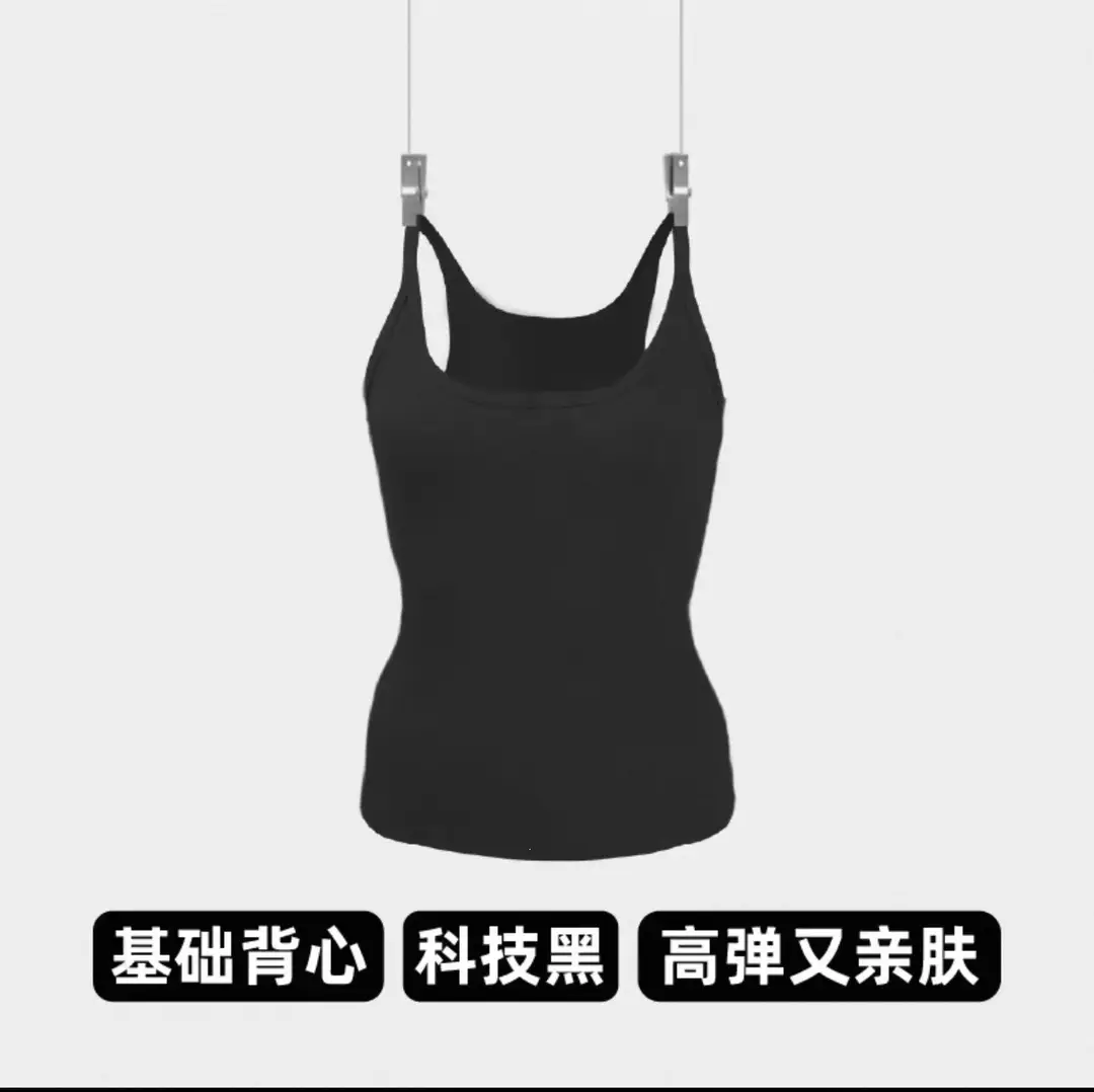 Authentic Pastel-Colored Camisole with Thin Straps, Sexy Tube Top, Basic Spaghetti Strap Tank Top, Tight-Fitting Inner Wear with Beautiful Back Design
