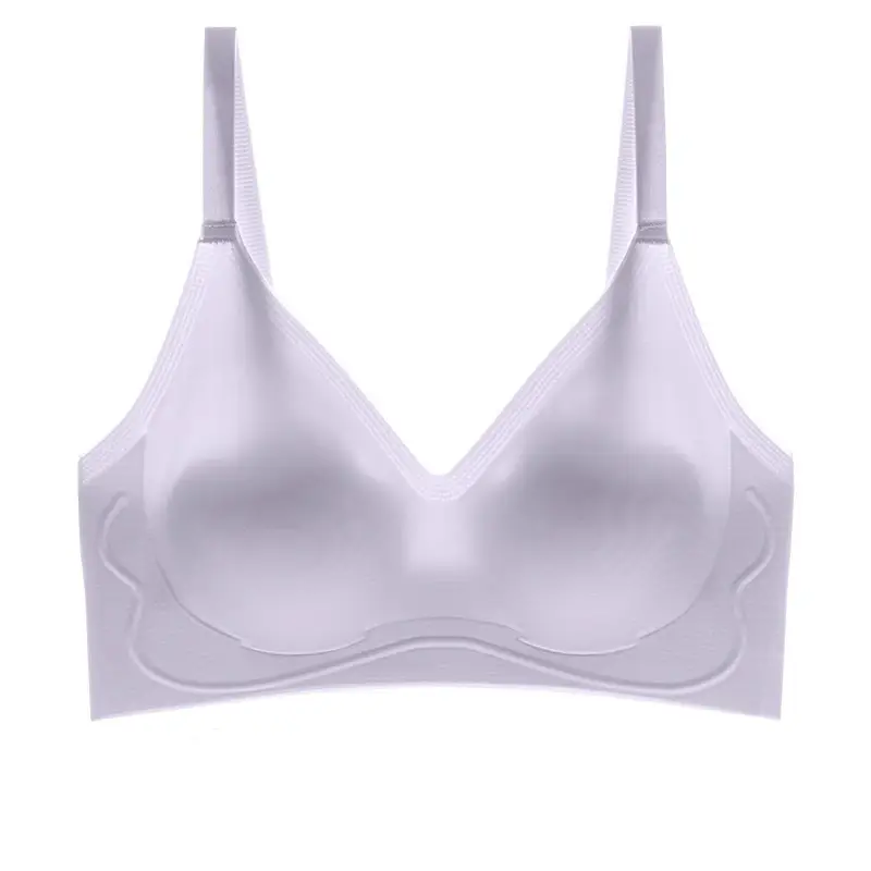 Zhiqu Seamless One-Piece Underwear for Women, Soft and Ultra-Thin, Small Chest Gathering, Anti-Sagging, Comfortable and Breathable Bra