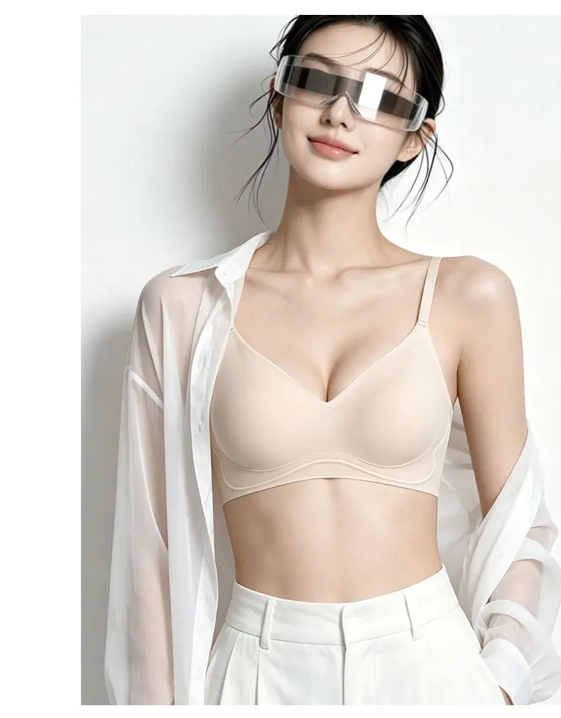 Zhiqu Seamless One-Piece Underwear for Women, Soft and Ultra-Thin, Small Chest Gathering, Anti-Sagging, Comfortable and Breathable Bra — feature 17
