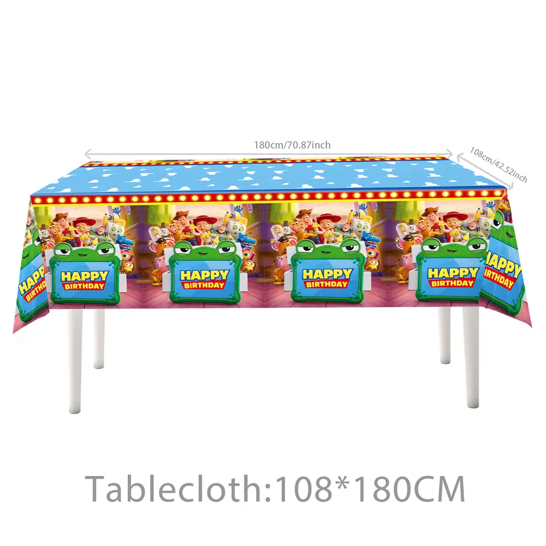 Toy Story Themed Children's Birthday Party Set Decoration Flags Balloons Cake Toppers Scene Setup Supplies