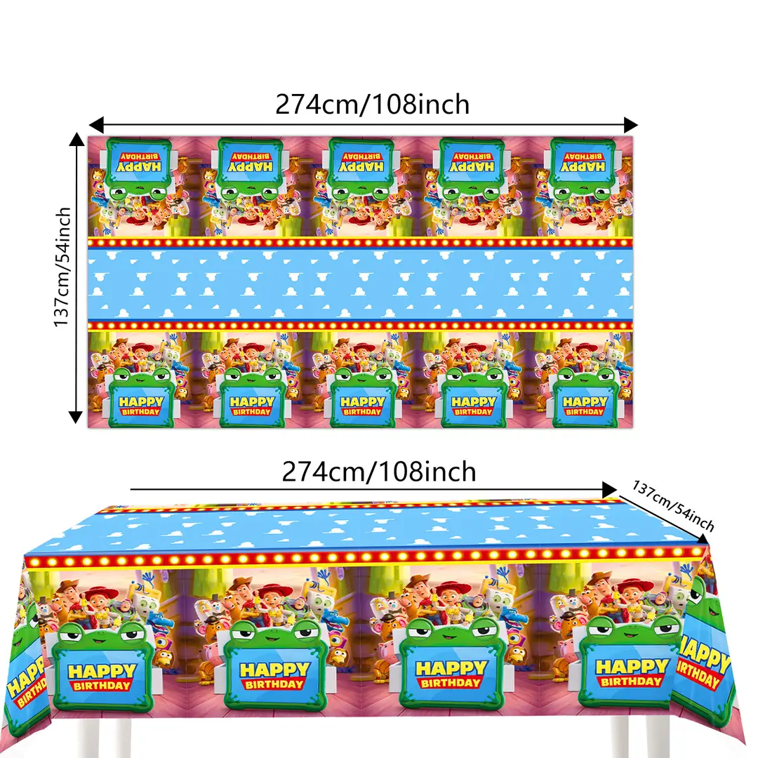 Toy Story Themed Children's Birthday Party Set Decoration Flags Balloons Cake Toppers Scene Setup Supplies — feature 6
