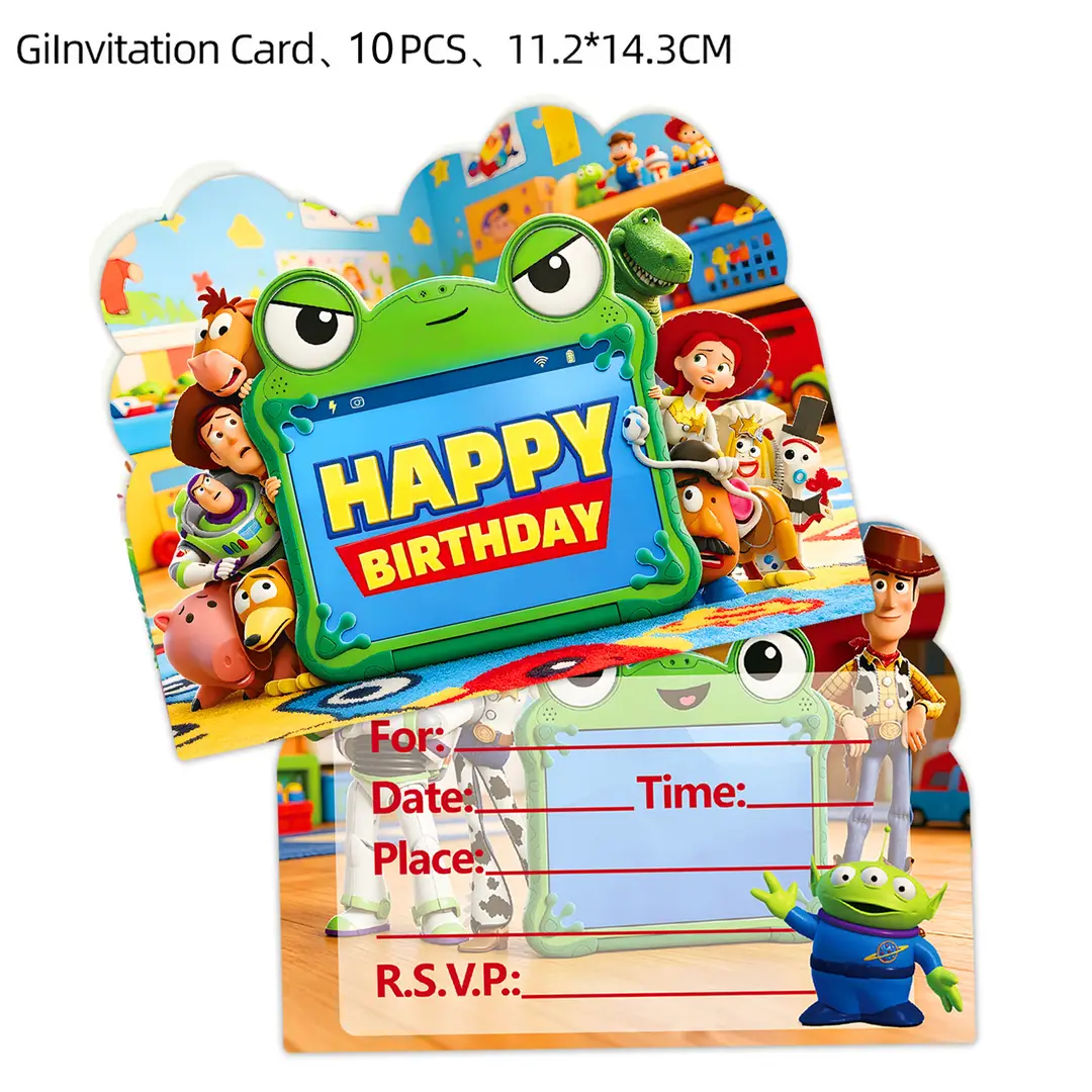 Toy Story Themed Children's Birthday Party Set Decoration Flags Balloons Cake Toppers Scene Setup Supplies