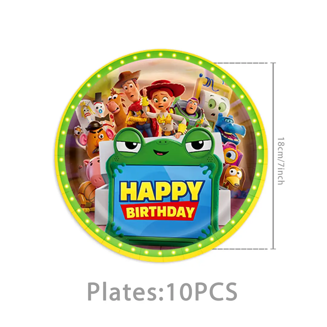 Toy Story Themed Children's Birthday Party Set Decoration Flags Balloons Cake Toppers Scene Setup Supplies