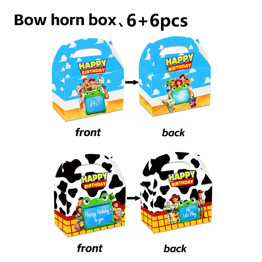 Toy Story Themed Children's Birthday Party Set Decoration Flags Balloons Cake Toppers Scene Setup Supplies