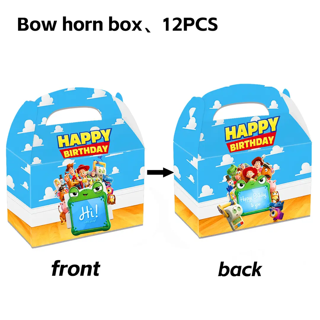 Toy Story Themed Children's Birthday Party Set Decoration Flags Balloons Cake Toppers Scene Setup Supplies