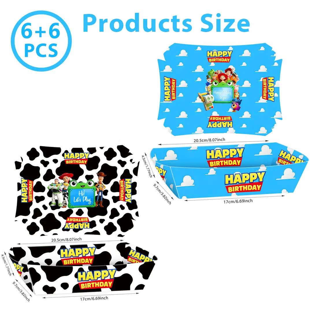 Toy Story Themed Children's Birthday Party Set Decoration Flags Balloons Cake Toppers Scene Setup Supplies