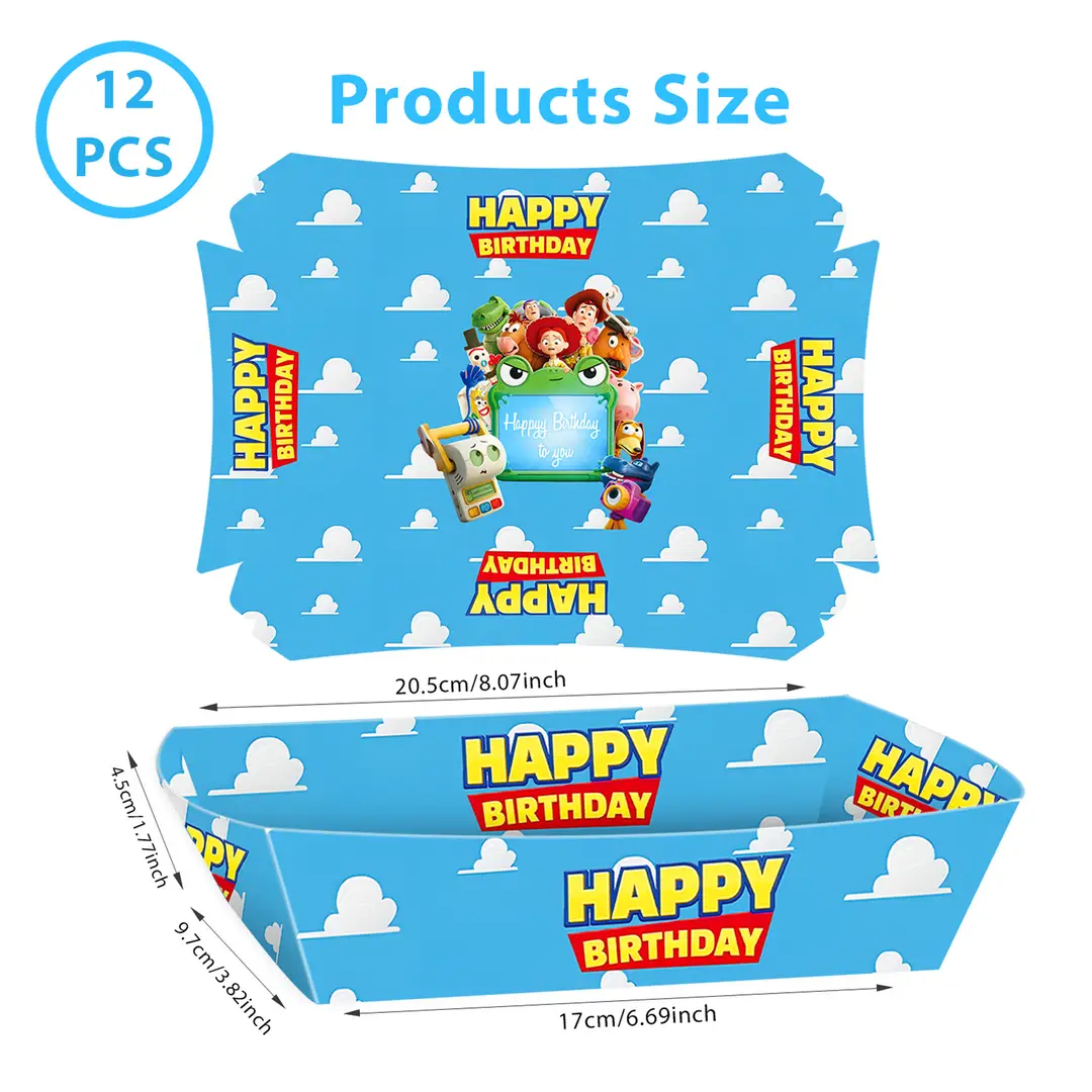 Toy Story Themed Children's Birthday Party Set Decoration Flags Balloons Cake Toppers Scene Setup Supplies