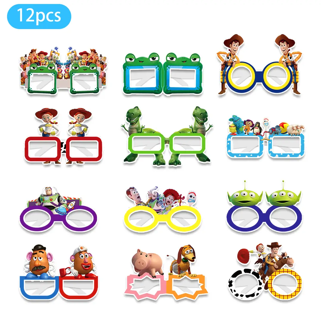 Toy Story Themed Children's Birthday Party Set Decoration Flags Balloons Cake Toppers Scene Setup Supplies