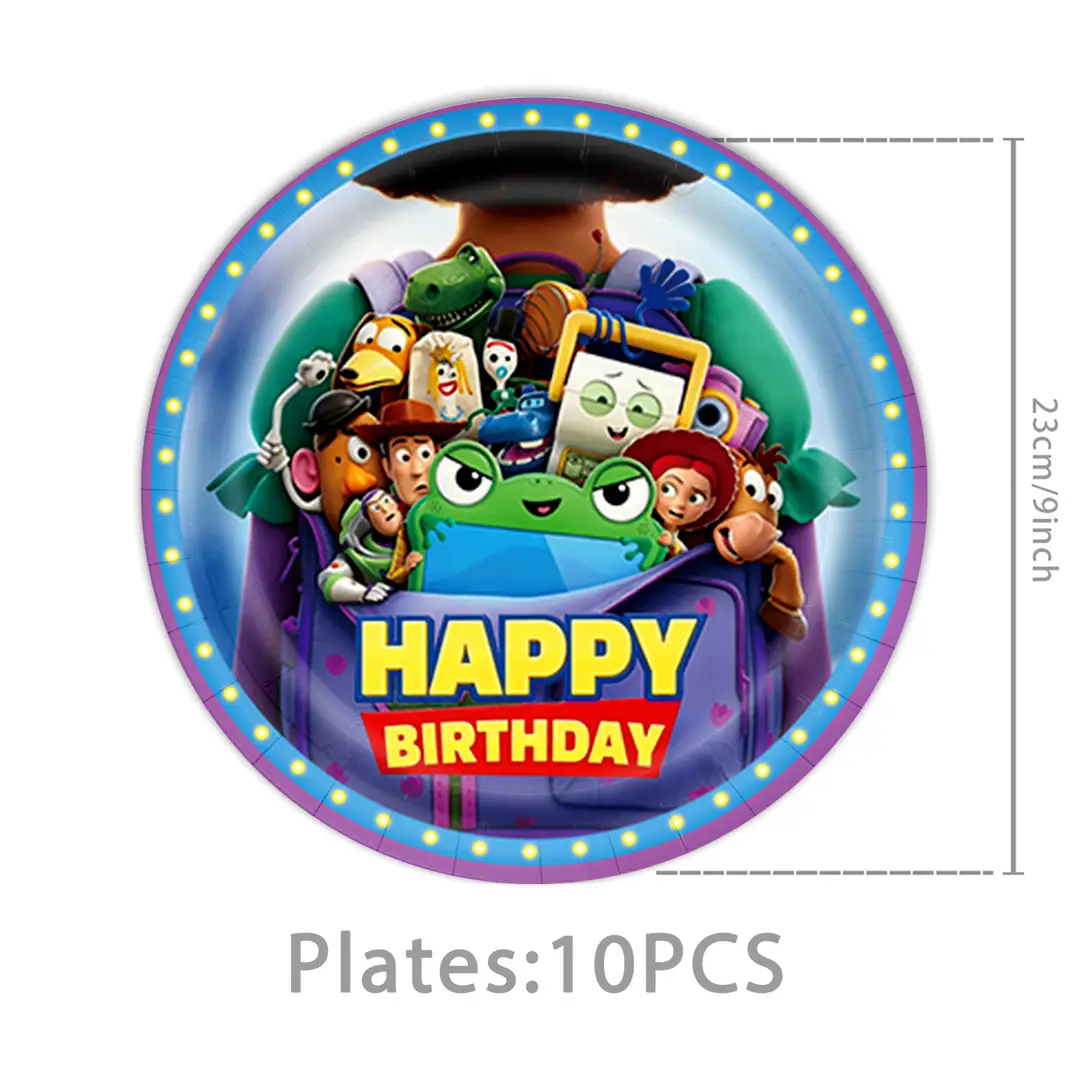 Toy Story Themed Children's Birthday Party Set Decoration Flags Balloons Cake Toppers Scene Setup Supplies