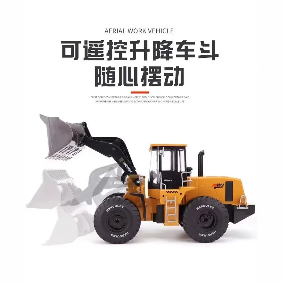 Children's Electric Forklift Engineering Vehicle Toy Alloy Loader Lifting Crane Model Boy's Birthday Gift Car