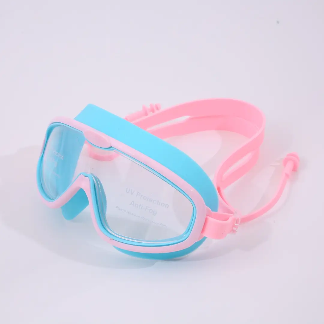 Children's Large-Frame Swimming Goggles for Boys and Girls, Swimming Equipment, Waterproof and Anti-Fog Professional Diving and Breaststroke Goggles Wholesale