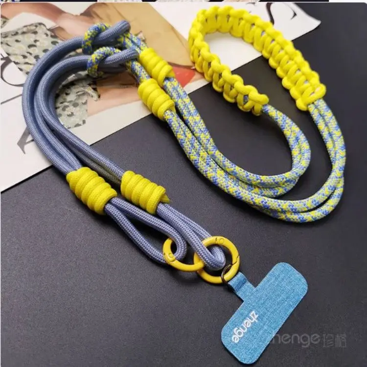 Ins Creative Flower Woven Three-In-One Lanyard Long Cross-Body Wearable Mobile Phone Lanyard Outdoor Camera Anti-Lost Rope — feature 17