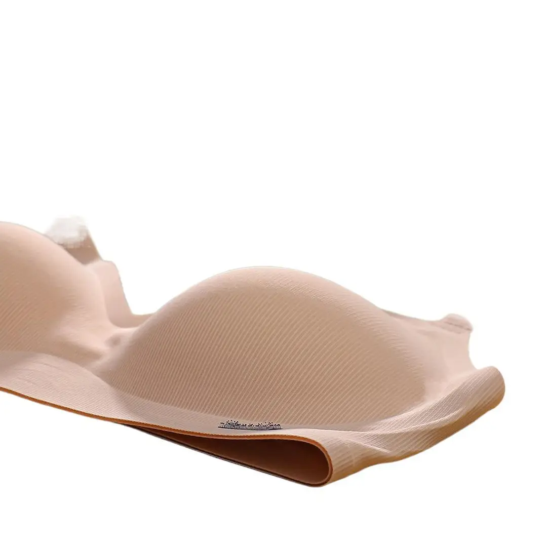 B78 Seamless Nude Feel Underwear for Women, Jelly Soft Support, Side Breast Adjustment, Wireless Ultra-Thin Bra
