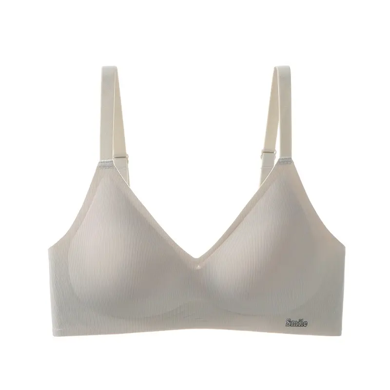 B78 Seamless Nude Feel Underwear for Women, Jelly Soft Support, Side Breast Adjustment, Wireless Ultra-Thin Bra