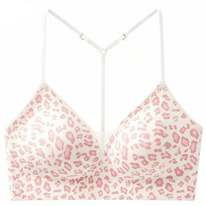 New Fashionable Y-Shaped Rhinestone Backless Seamless Bra, Lightweight and Sexy Deep V Pure Desire Camisole Lingerie for Women, Comfortable and Breathable