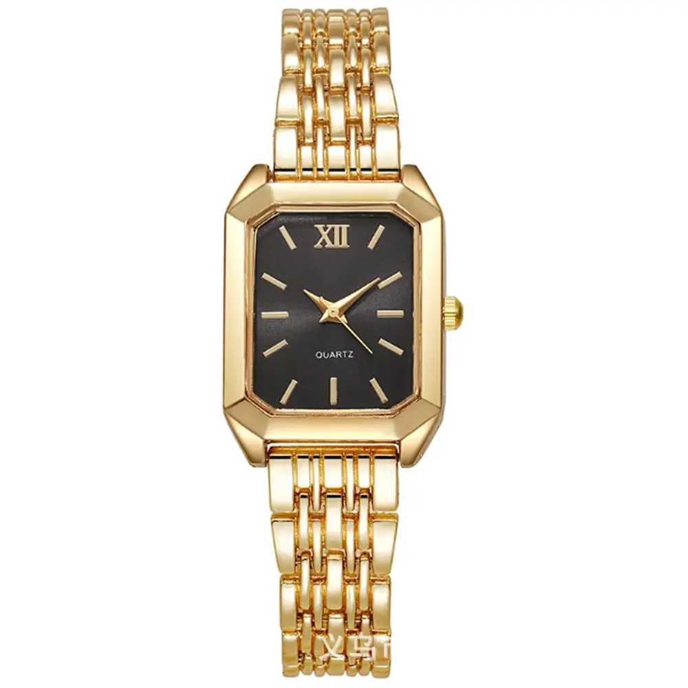 Cross-Border Hot-Selling Women's Watch and Jewelry Set, Diamond-Encrusted Quartz Watch, Necklace, Ring, Earrings, 5-Piece Gift Set