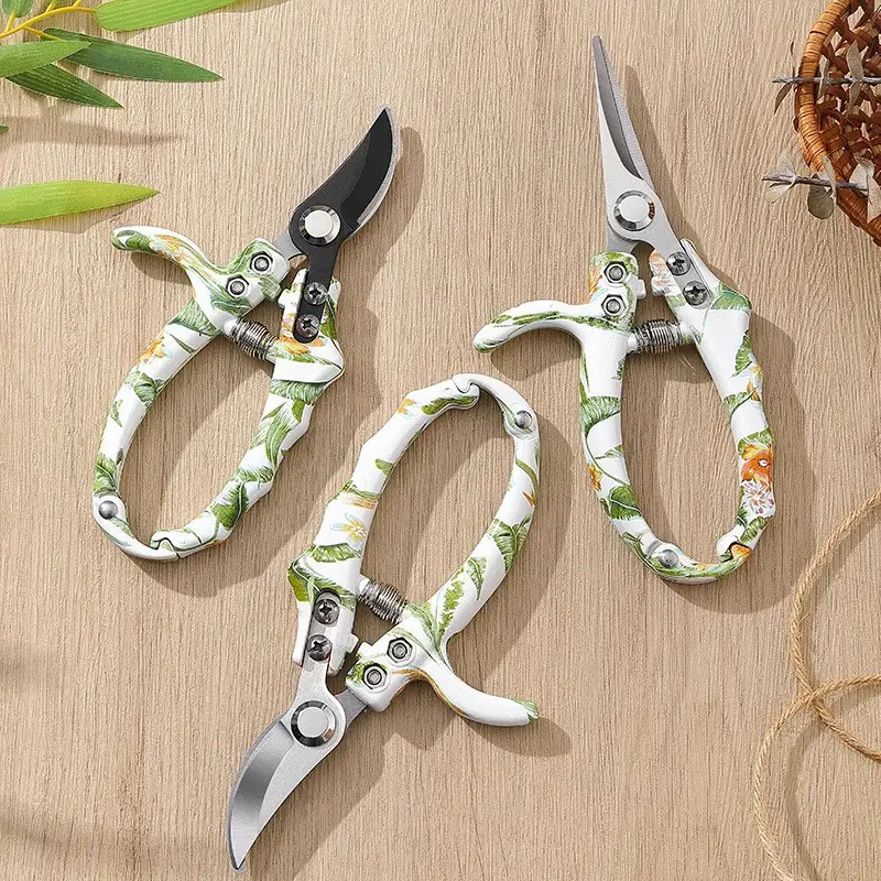 Pruning Shears Sk5 Garden Branch Fruit Picking Scissors Household Labor-Saving Gardening Pruning Shears for Flowers and Branches Grape Vegetable Fruit Shears