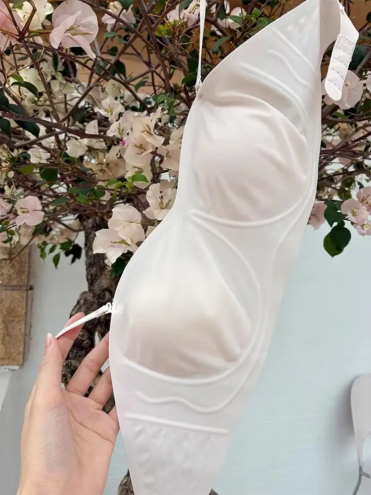 Summer Ultra-Thin Cat Paw Cup Strapless Bra with Detachable Shoulder Straps, Two-Way Wear, Women's Large Bust Minimizing Anti-Exposure Bra — feature 12