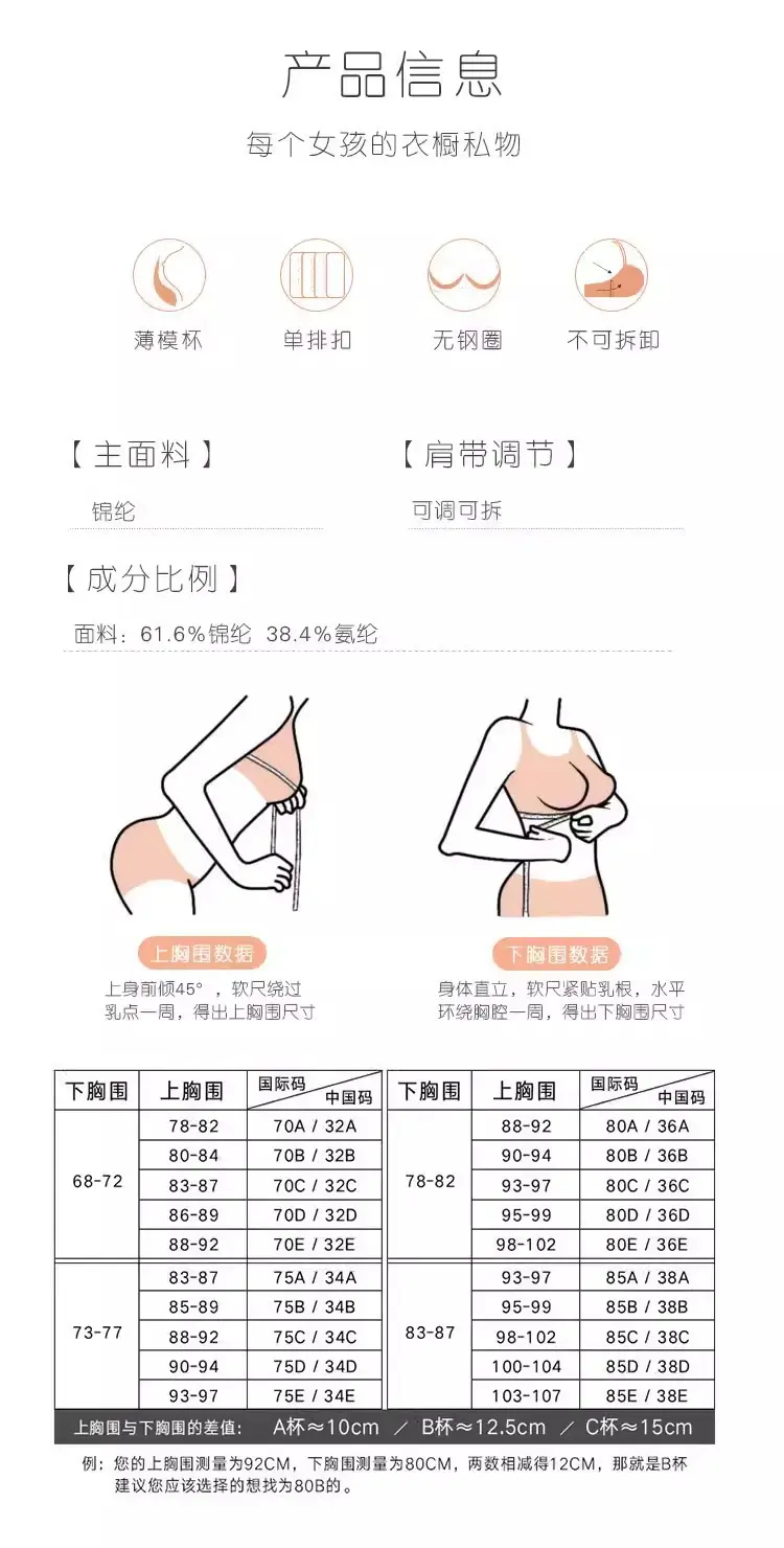 Summer Ultra-Thin Cat Paw Cup Strapless Bra with Detachable Shoulder Straps, Two-Way Wear, Women's Large Bust Minimizing Anti-Exposure Bra — feature 3
