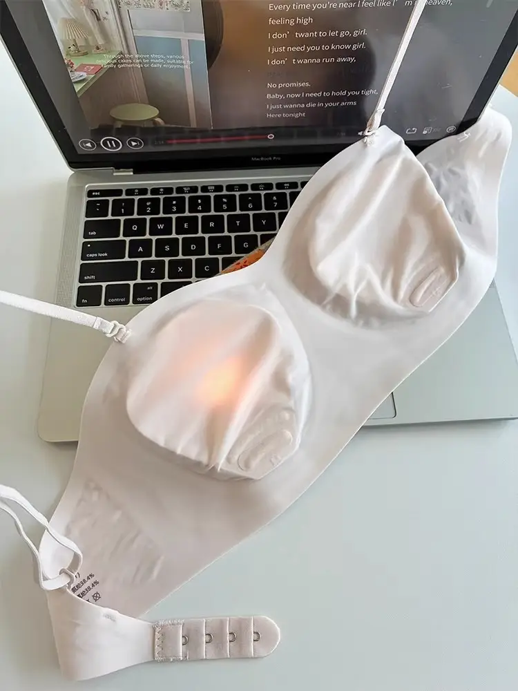 Summer Ultra-Thin Cat Paw Cup Strapless Bra with Detachable Shoulder Straps, Two-Way Wear, Women's Large Bust Minimizing Anti-Exposure Bra — feature 6