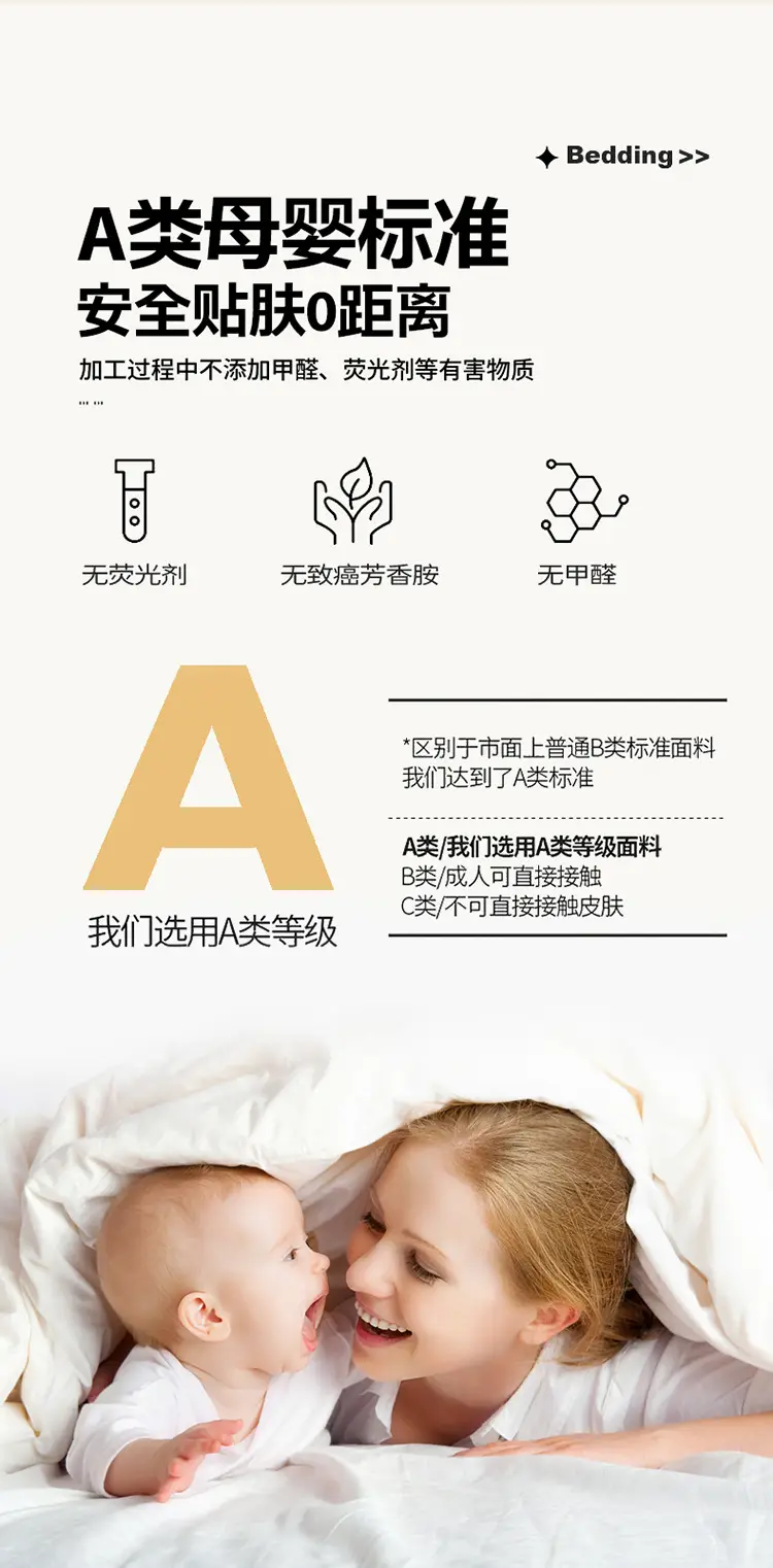 Class a Raw Cotton Double-Layer Quilted Xinjiang Cotton Fitted Sheet Mattress Protector Single Piece Bed Cover Wholesale Cross-Border — feature 4