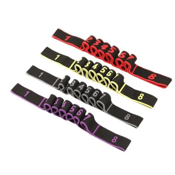 Yoga Elastic Band, Digital Resistance Band, Leg Stretching Band, Exercise for Muscle Gain, Fitness Training for Middle-Aged and Elderly People, Strength Training