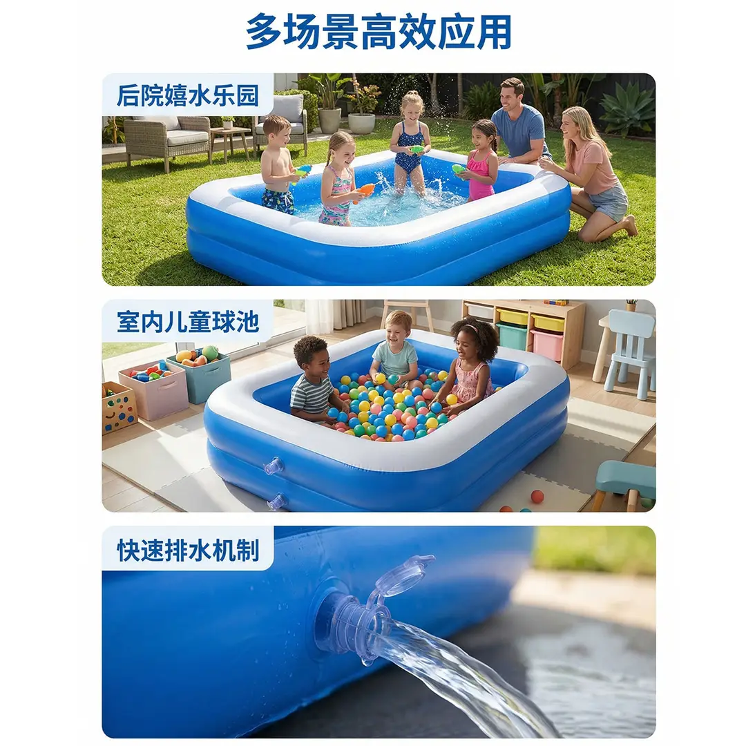 Large Outdoor Swimming Pool, Inflatable Home Swimming Pool, Children's Swimming Pool, Foldable