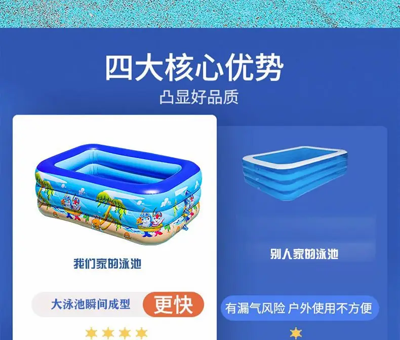 Large Outdoor Swimming Pool, Inflatable Home Swimming Pool, Children's Swimming Pool, Foldable — feature 4