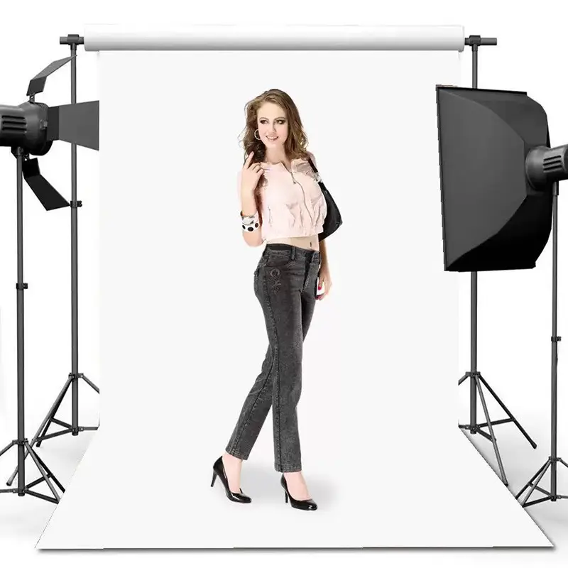 Thickened 120g White Background Cloth for Photography Props, Studio Video Shooting, and Pure Color Photography Backdrops — feature 2